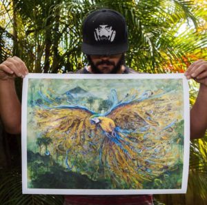 Jungle Macaw Limited to 100 ever made, Signed and numbered. 24" x 18"