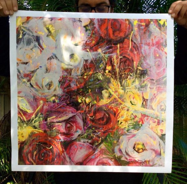 Exploding Bouquet Limited to 100 ever made, Signed and numbered. 24" x 24"